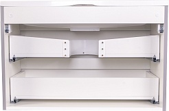 Style Line Мебель для ванной Бергамо Мини 80 подвесная серая Люкс антискрейтч Plus – фотография-9